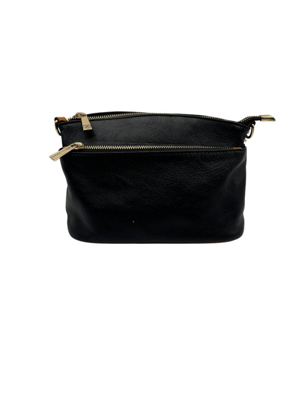 Divina Firenze Black Leather Crossbody Bag